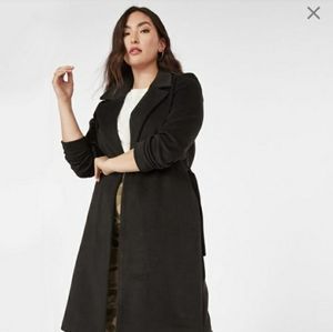JustFab Oversized Belted Wool Coat
